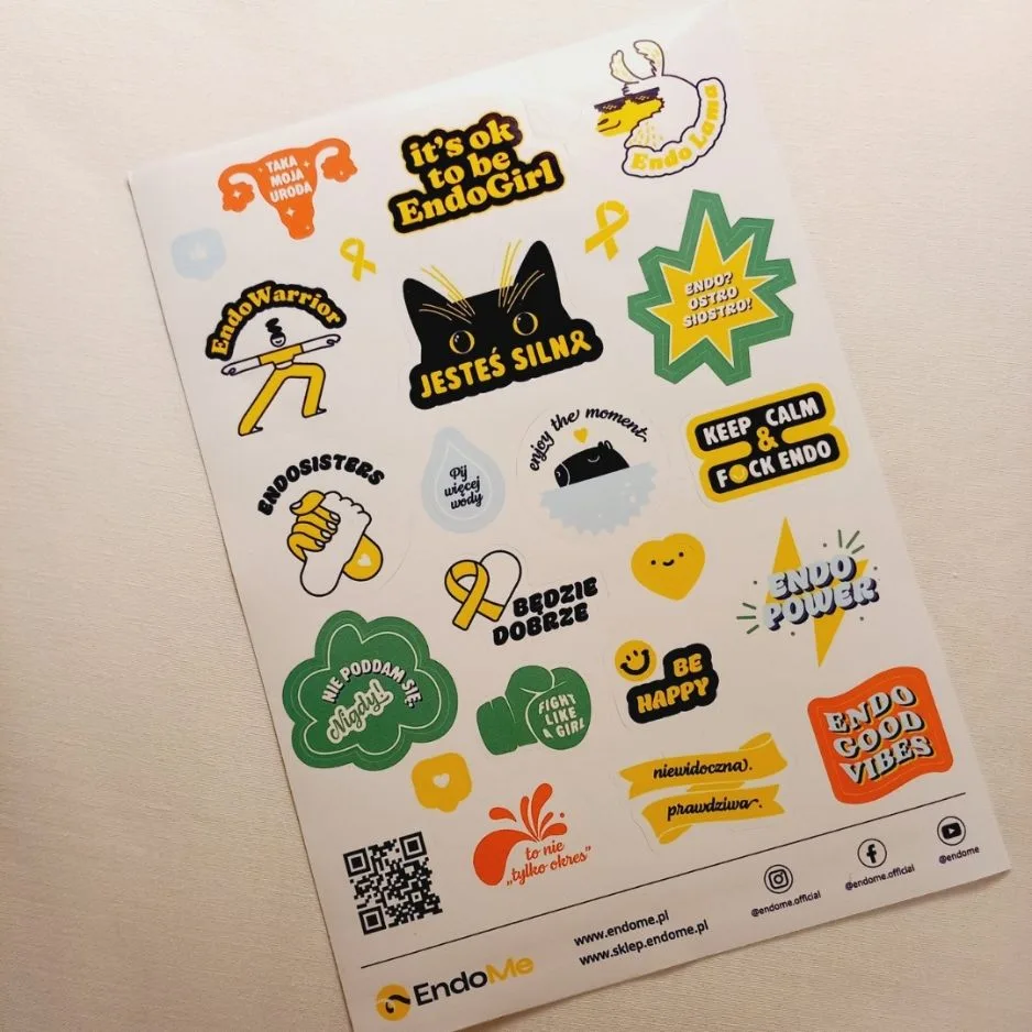 Zestaw naklejek EndoHope - obrazek 3